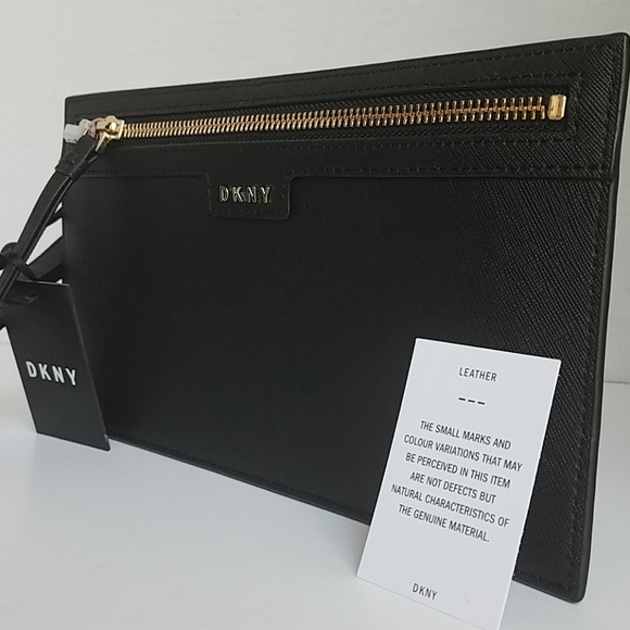 DKNY Vela Leather Wristlet - Picture 2 of 8